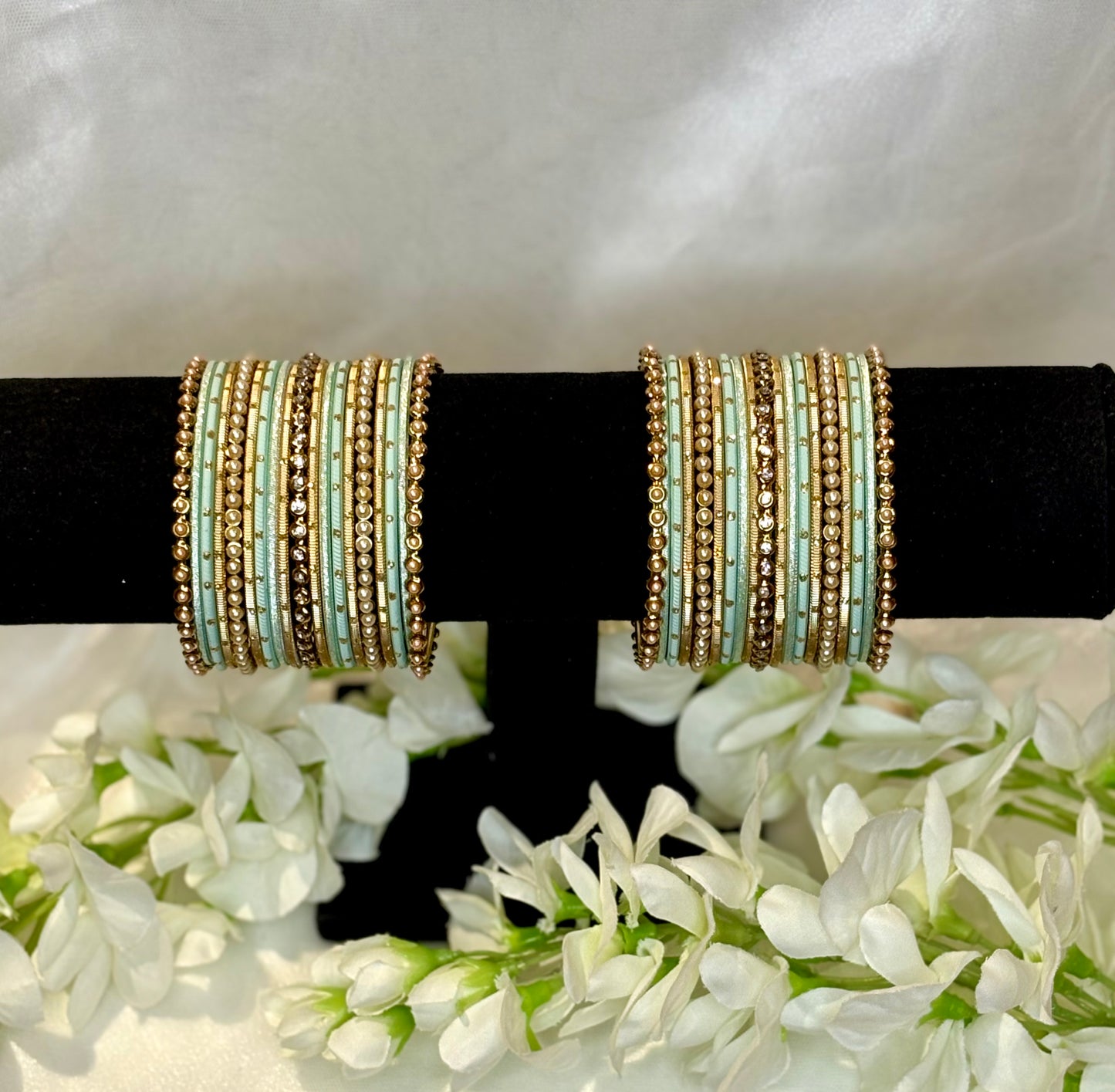Zariya Mint Bangle Set