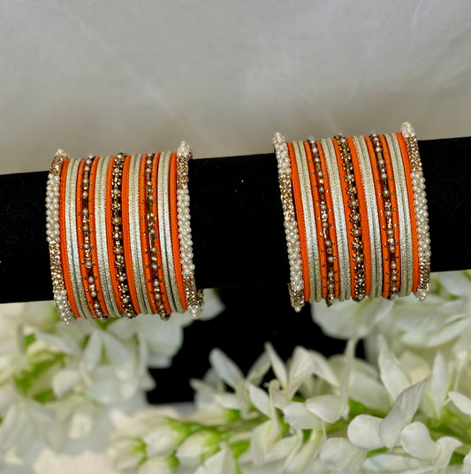 Kesari Pearl Bangle Set