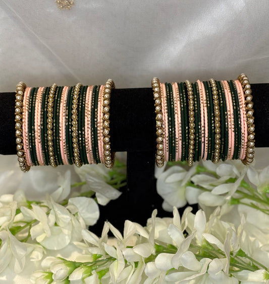 Gulnaar Pearl Bangle Set