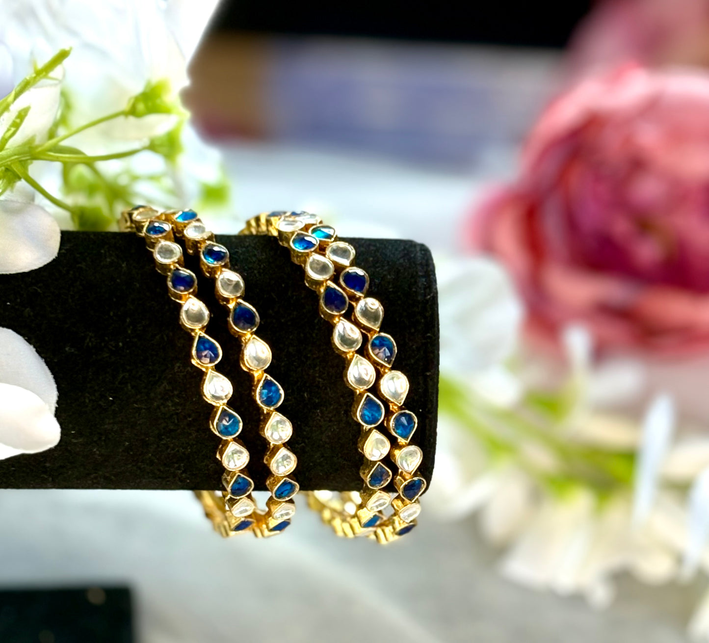 Blue Tear Drop Elegance