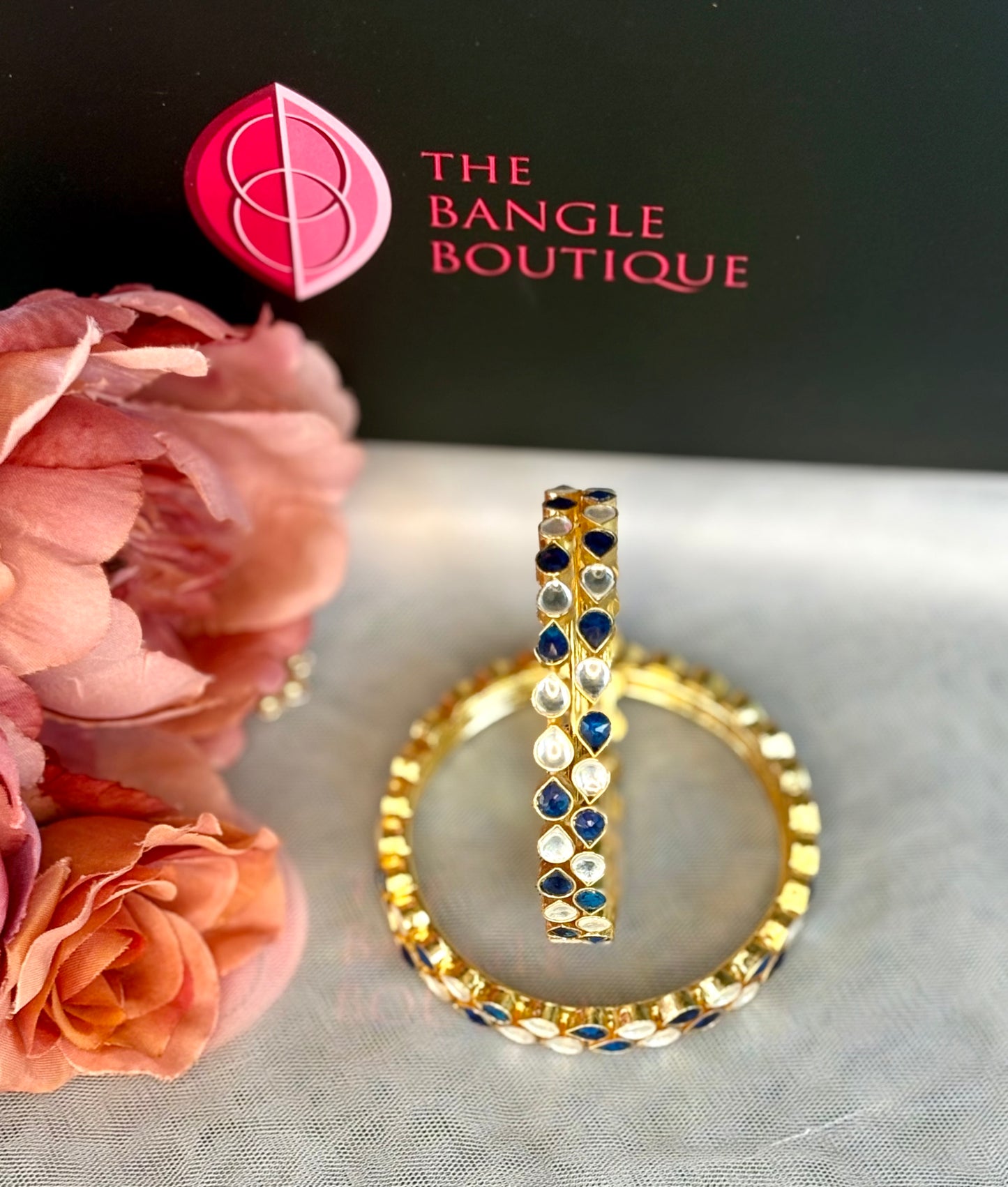 Blue Tear Drop Elegance